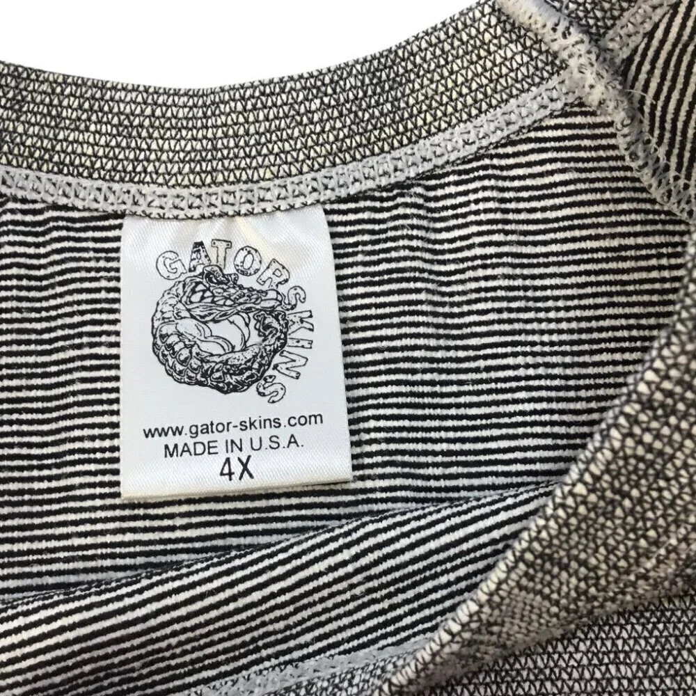 GatorSkins Thermal Crew Neck 4X Short Sleeve USA Charcoal Gray Biker Base Layer